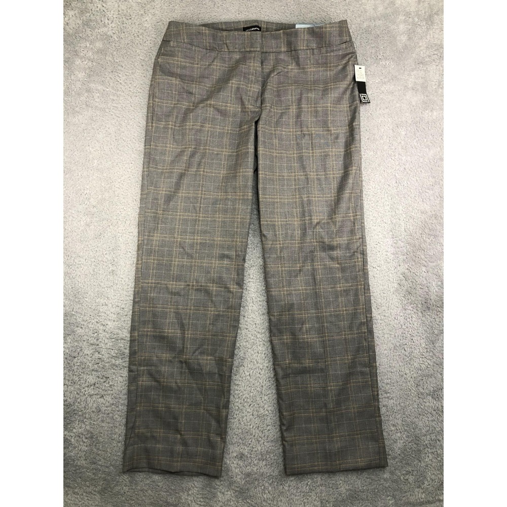 Liz Claiborne Pants Womens 16 (36x32) Gray NWT Audra Straight Career Dress